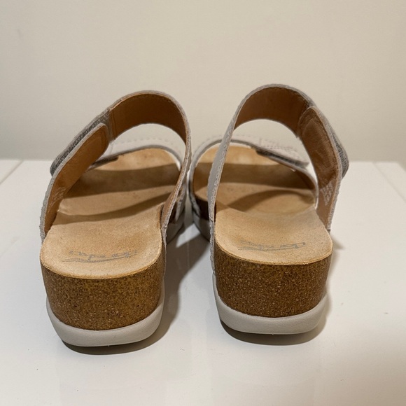 Dansko Women's Maddy Wedge Sandal - Ivory Milled Nubuck Size 39 NIB LEATHER US 8 - Picture 4 of 9